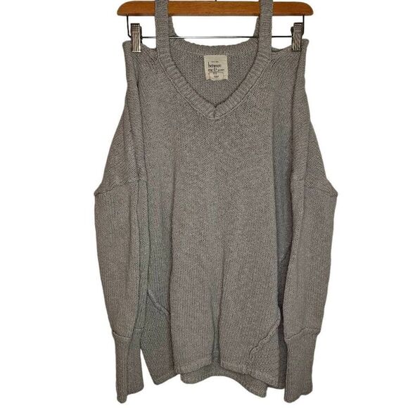 Between Me & You Thick Cotton Cold Shoulder Sweater - Picture 1 of 7
